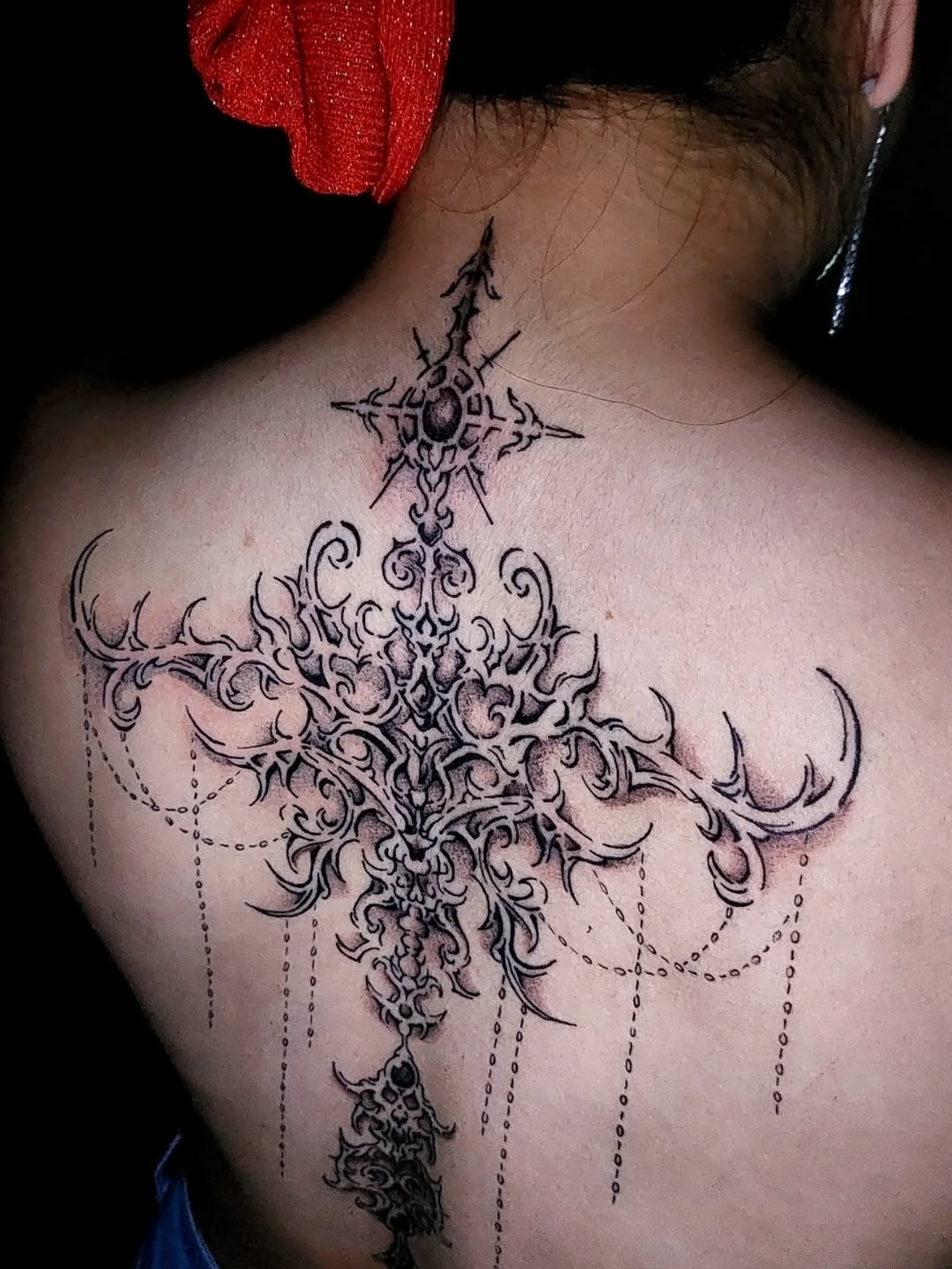 Tattoo by @dazorath — blackwork, ornamental
