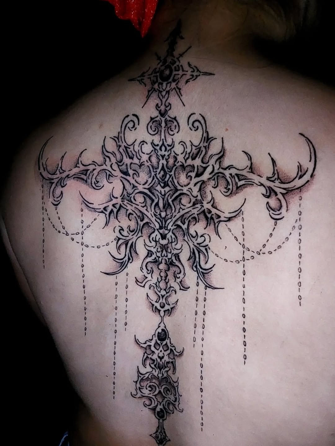 Tattoo by @dazorath — black_and_grey, ornamental