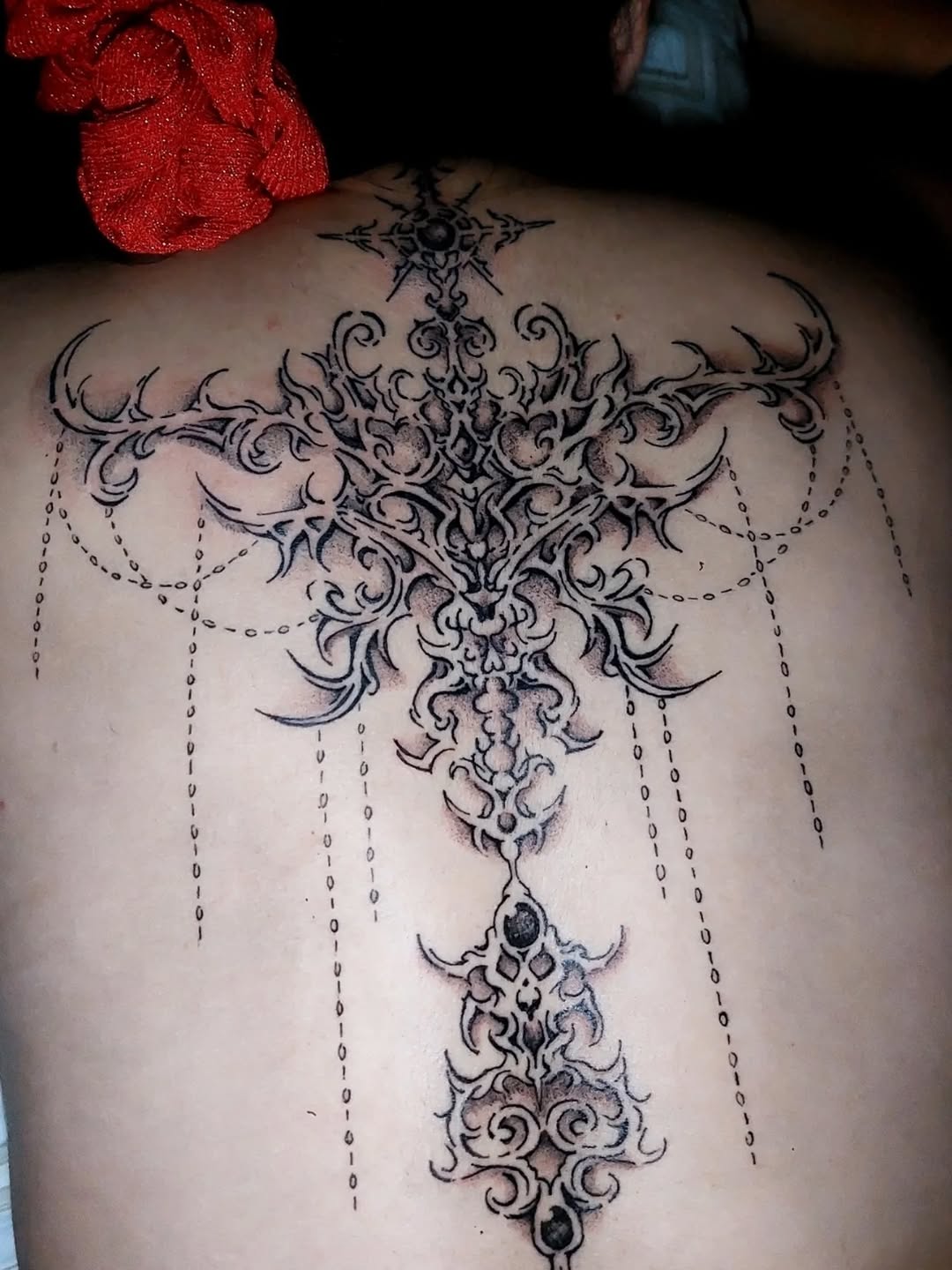 Tattoo by @dazorath — blackwork, ornamental