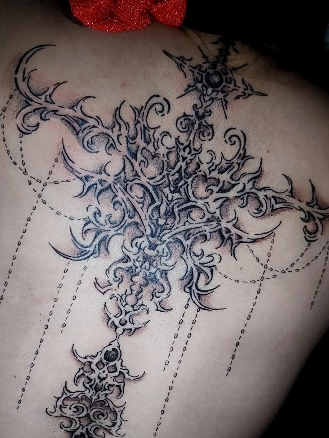 Tattoo by @dazorath — blackwork, ornamental