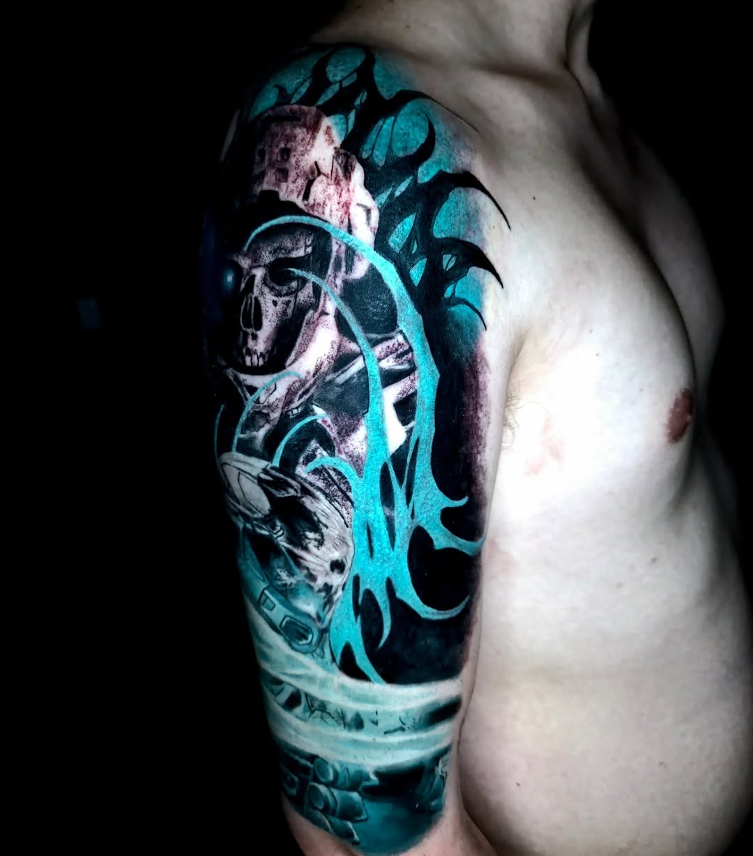 Tattoo by @spencer.tats — realism, dark_realism