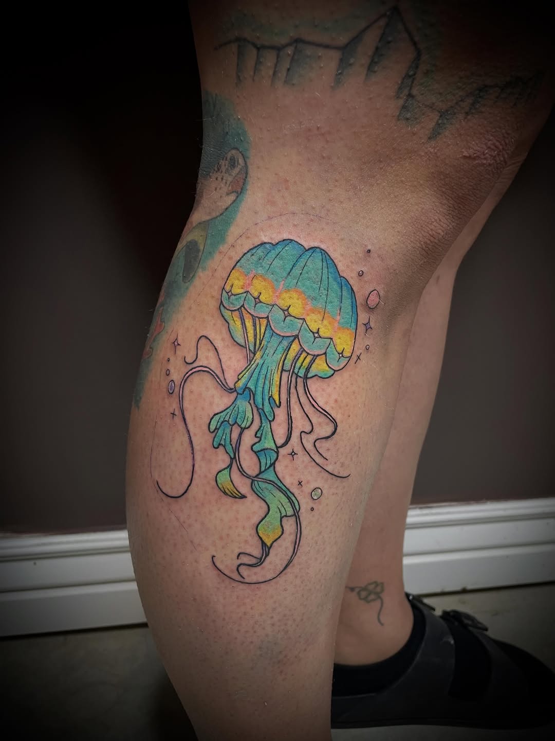 Tattoo by @scare_bear_tattoos — illustrative, watercolor