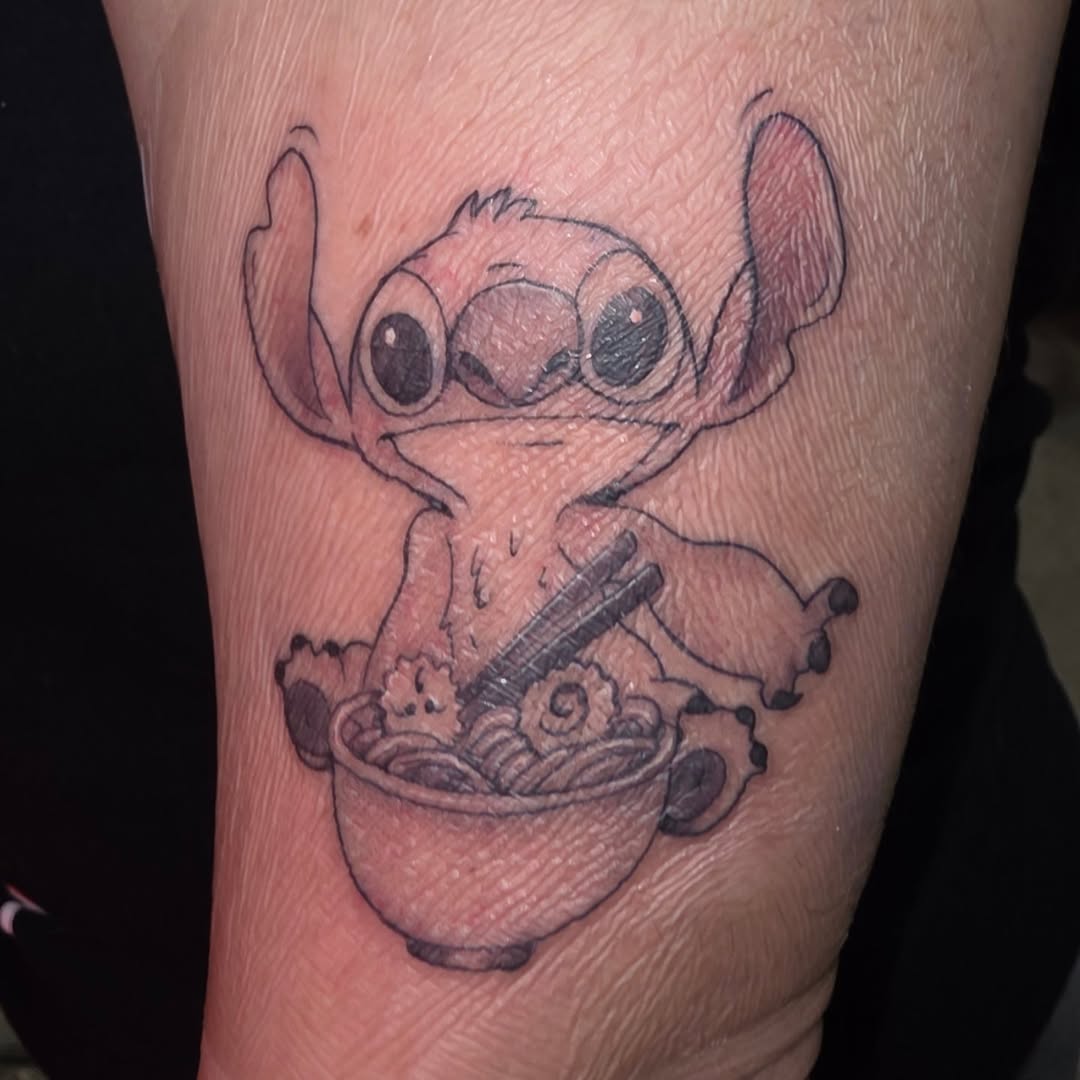 Tattoo by @an.inkredible.mind — anime, black_and_grey