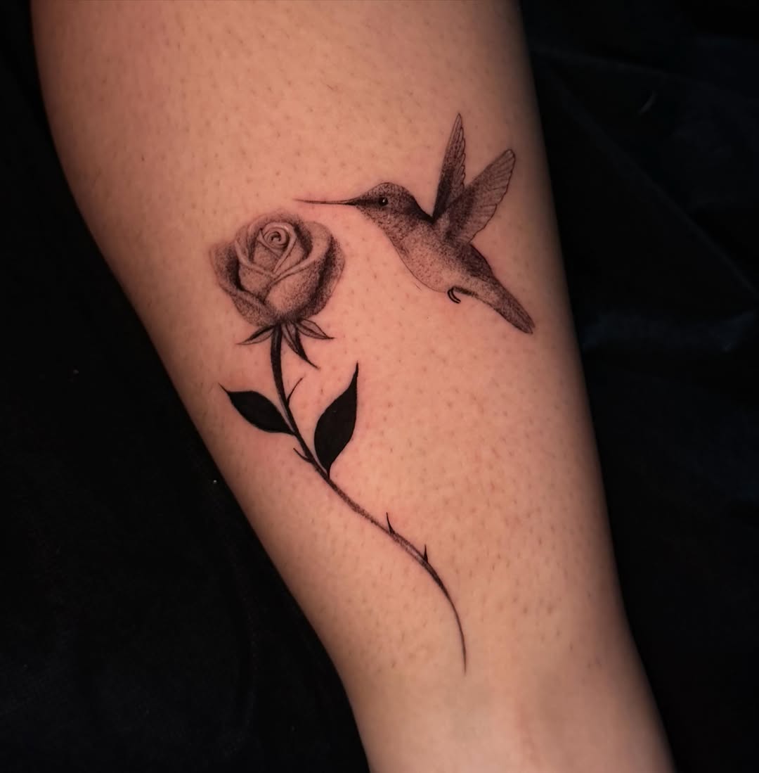 Tattoo by @inkszi — fine_line, black_and_grey