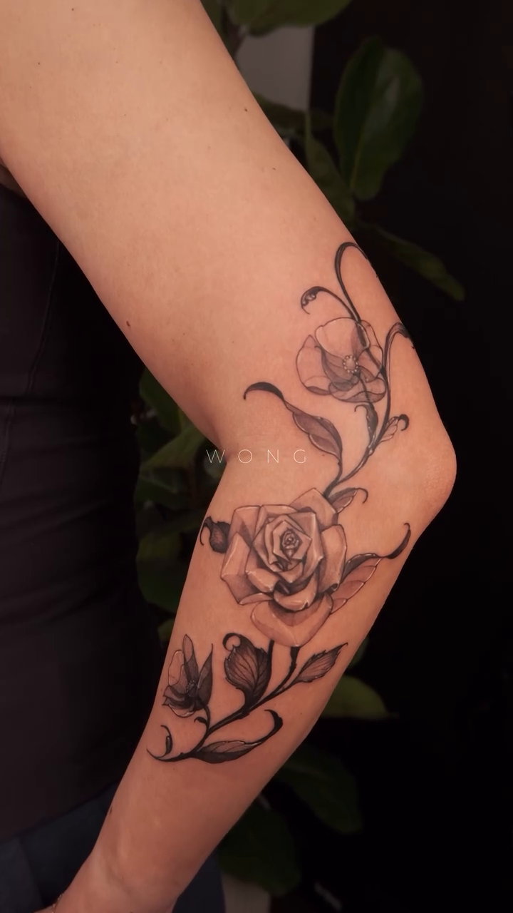 Tattoo by @wong_tattooer — fine_line, black_and_grey
