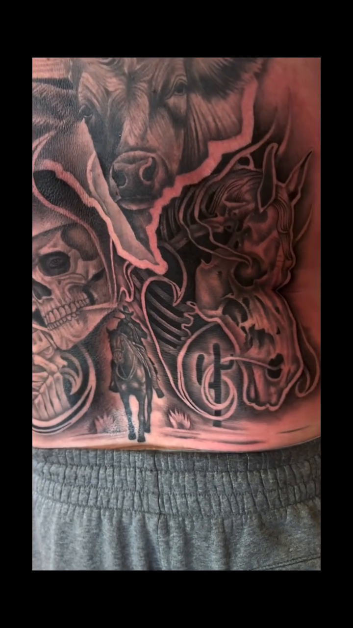 Tattoo by @a5ink — dark_realism, black_and_grey