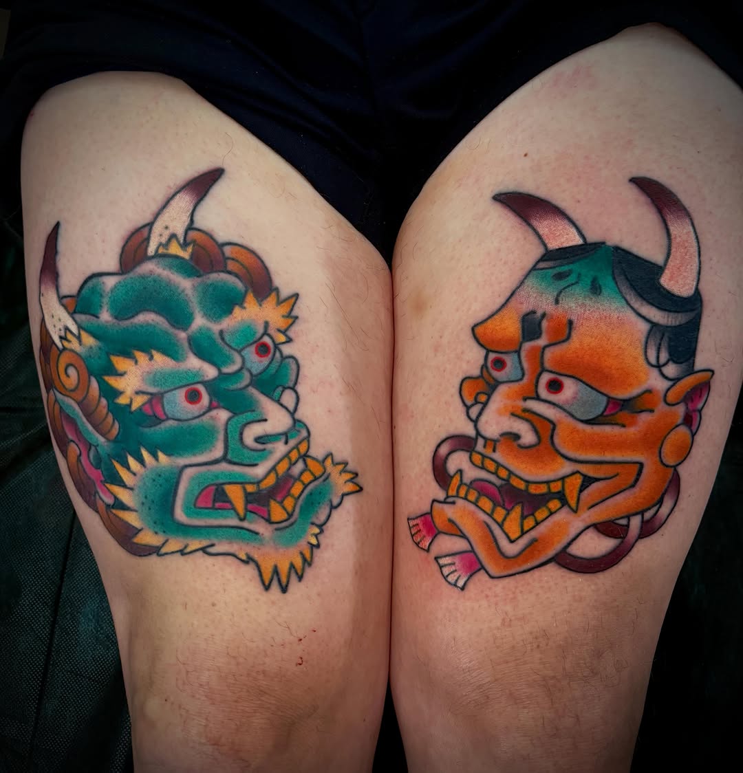 Tattoo by @mikediamond151 — american_traditional, japanese_irezumi