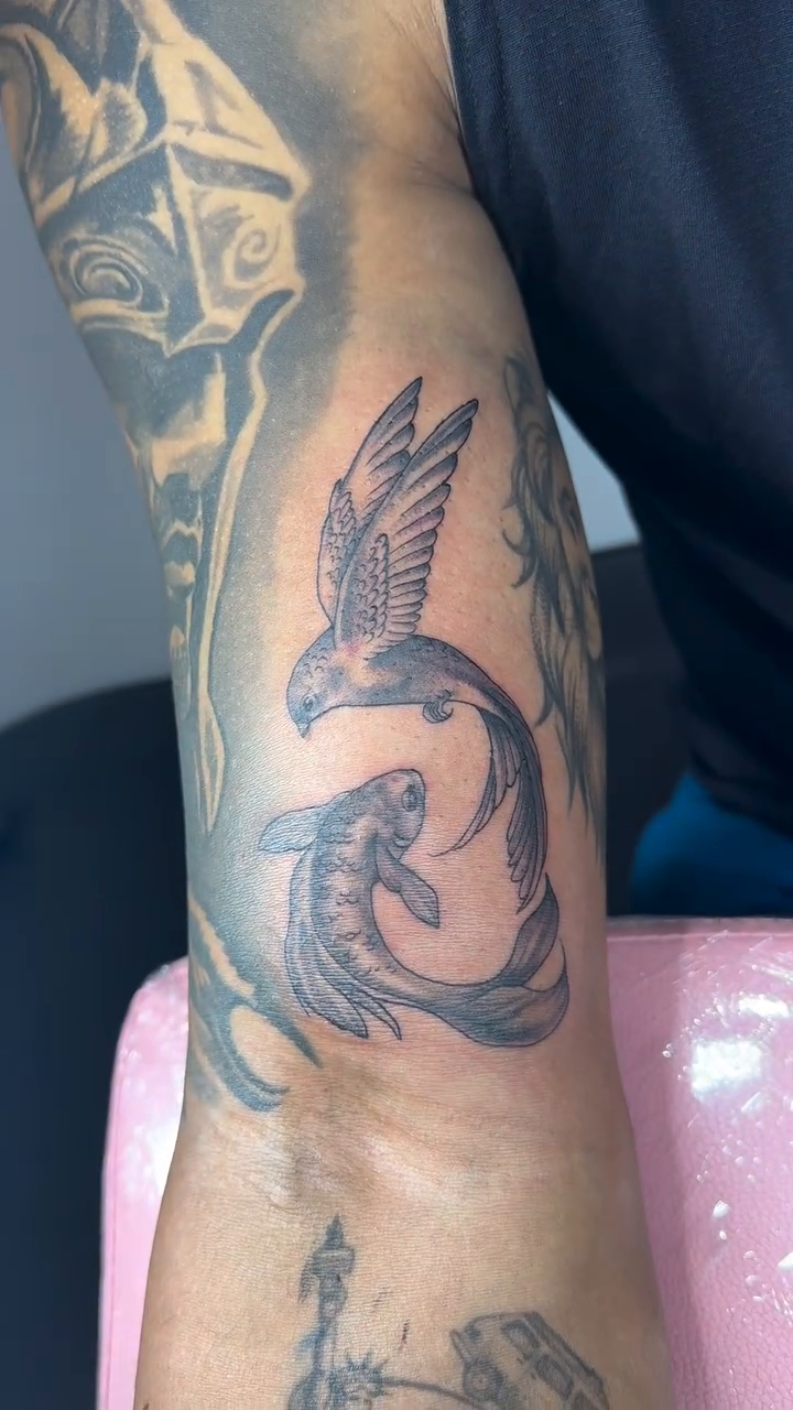 Tattoo by @rotormami — japanese_irezumi, black_and_grey