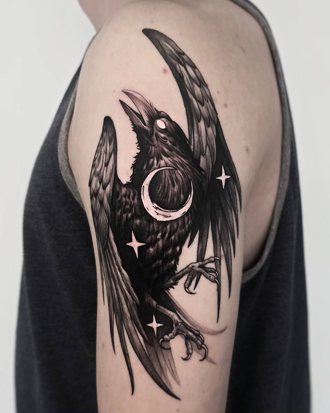 Tattoo by @zombrietattoos — blackwork, illustrative