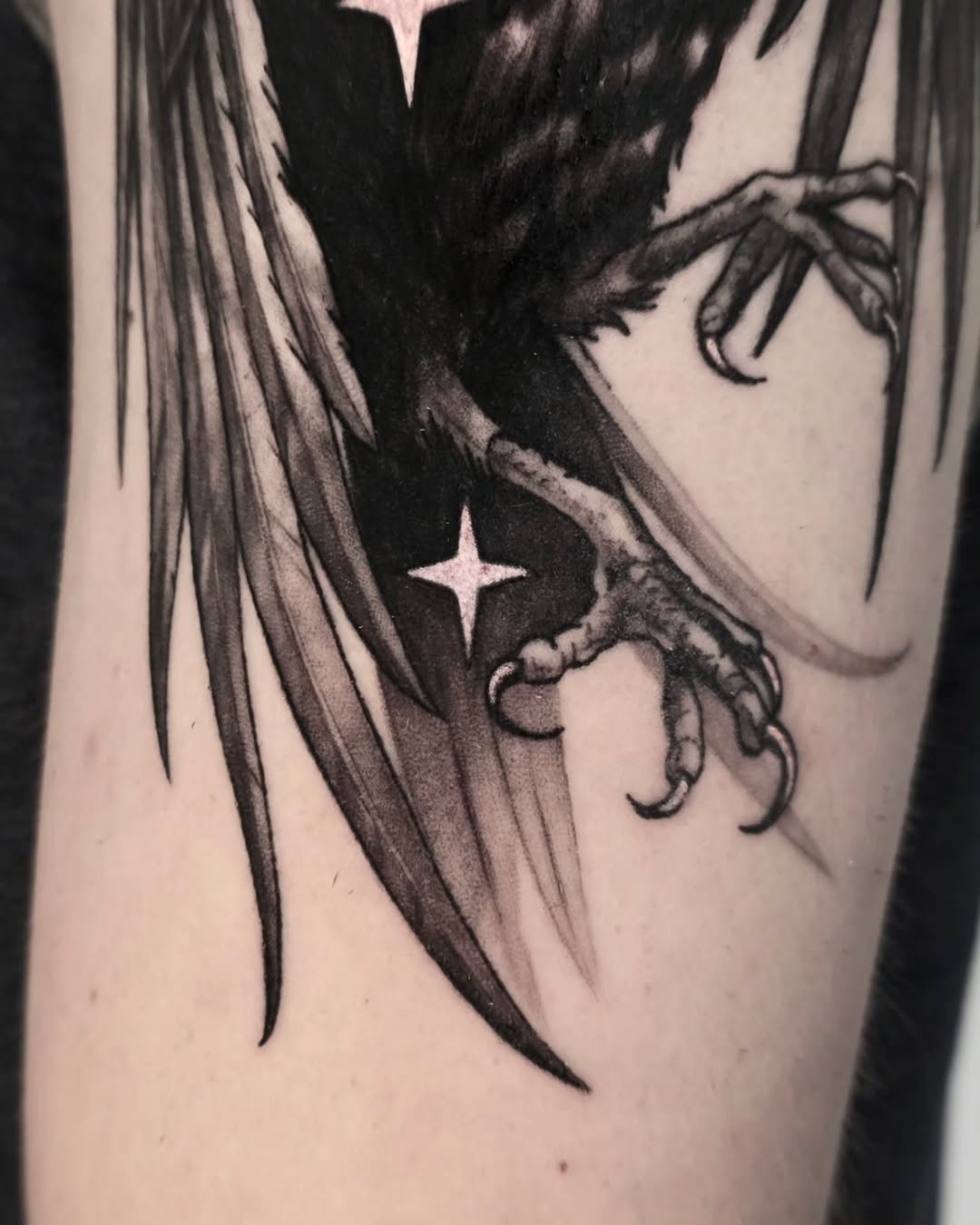 Tattoo by @zombrietattoos — blackwork, illustrative