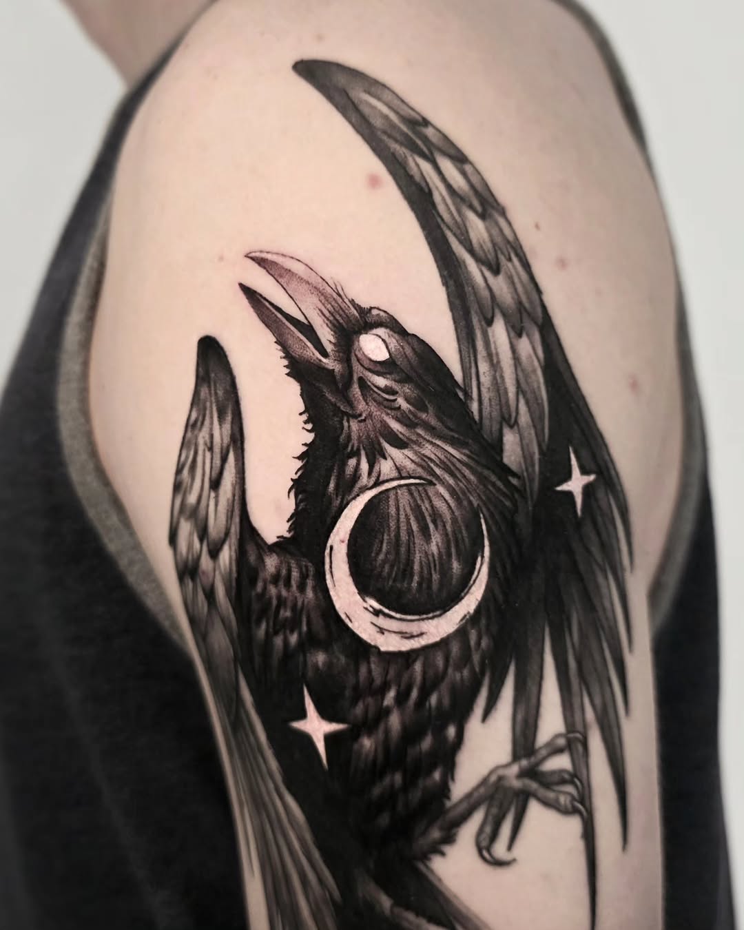Tattoo by @zombrietattoos — blackwork, illustrative