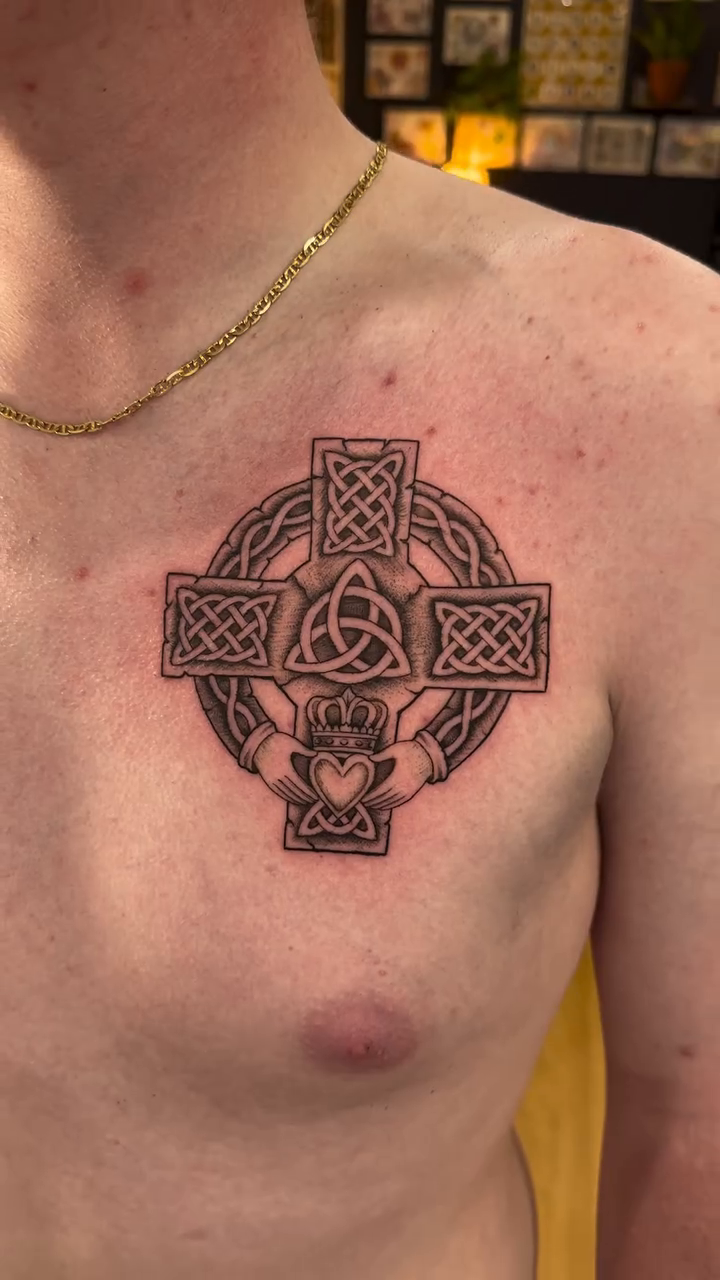 Tattoo by @irishmatt_tattoo — geometric, illustrative