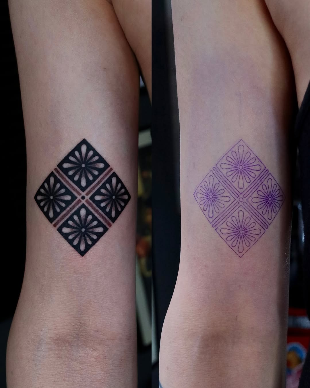 Tattoo by @2zzinzzin_ — geometric, illustrative