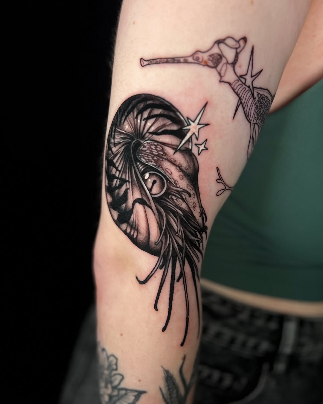 Tattoo by @xandria.tattoos — black_and_grey, realism