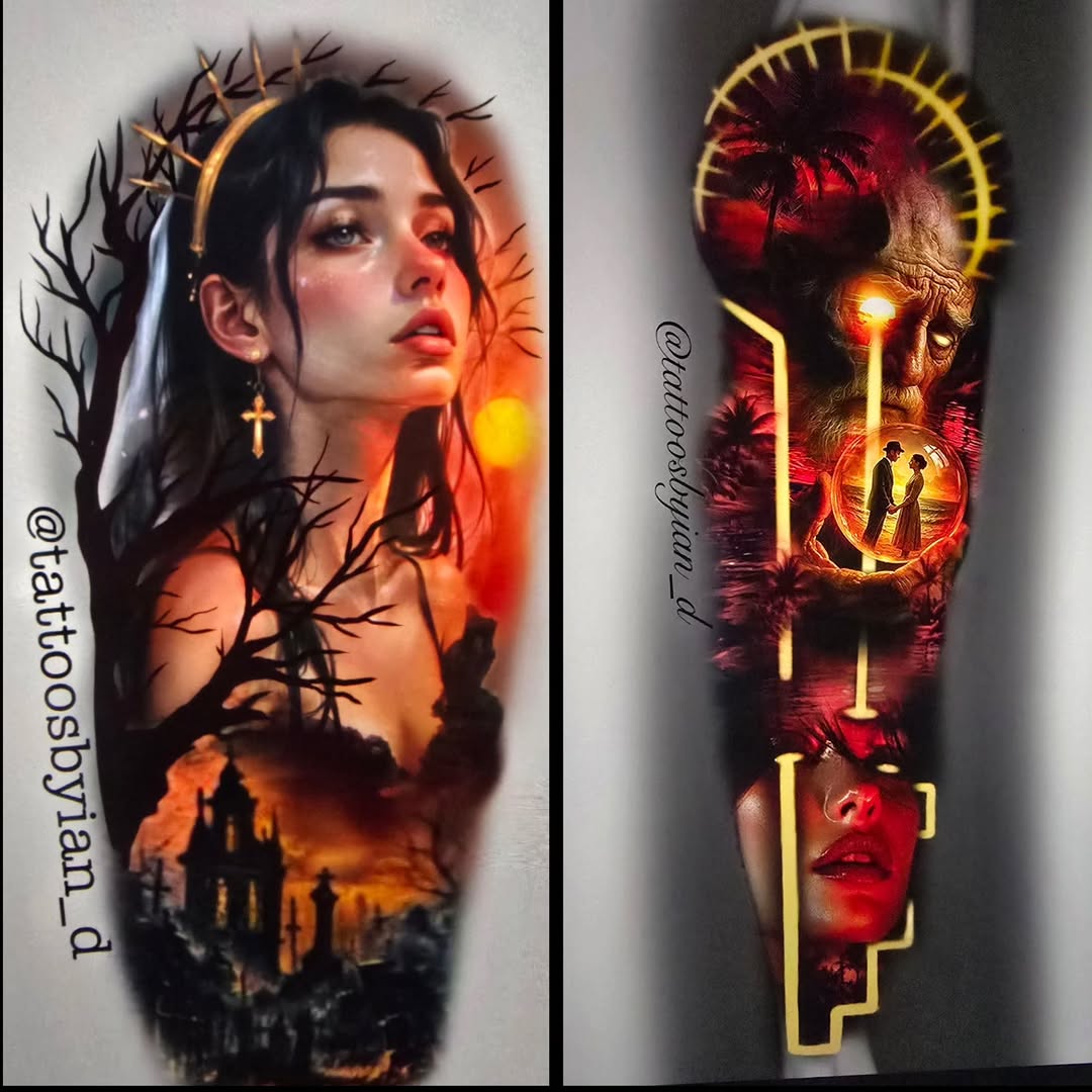 Tattoo by @tattoosbyian_d — realism, dark_realism