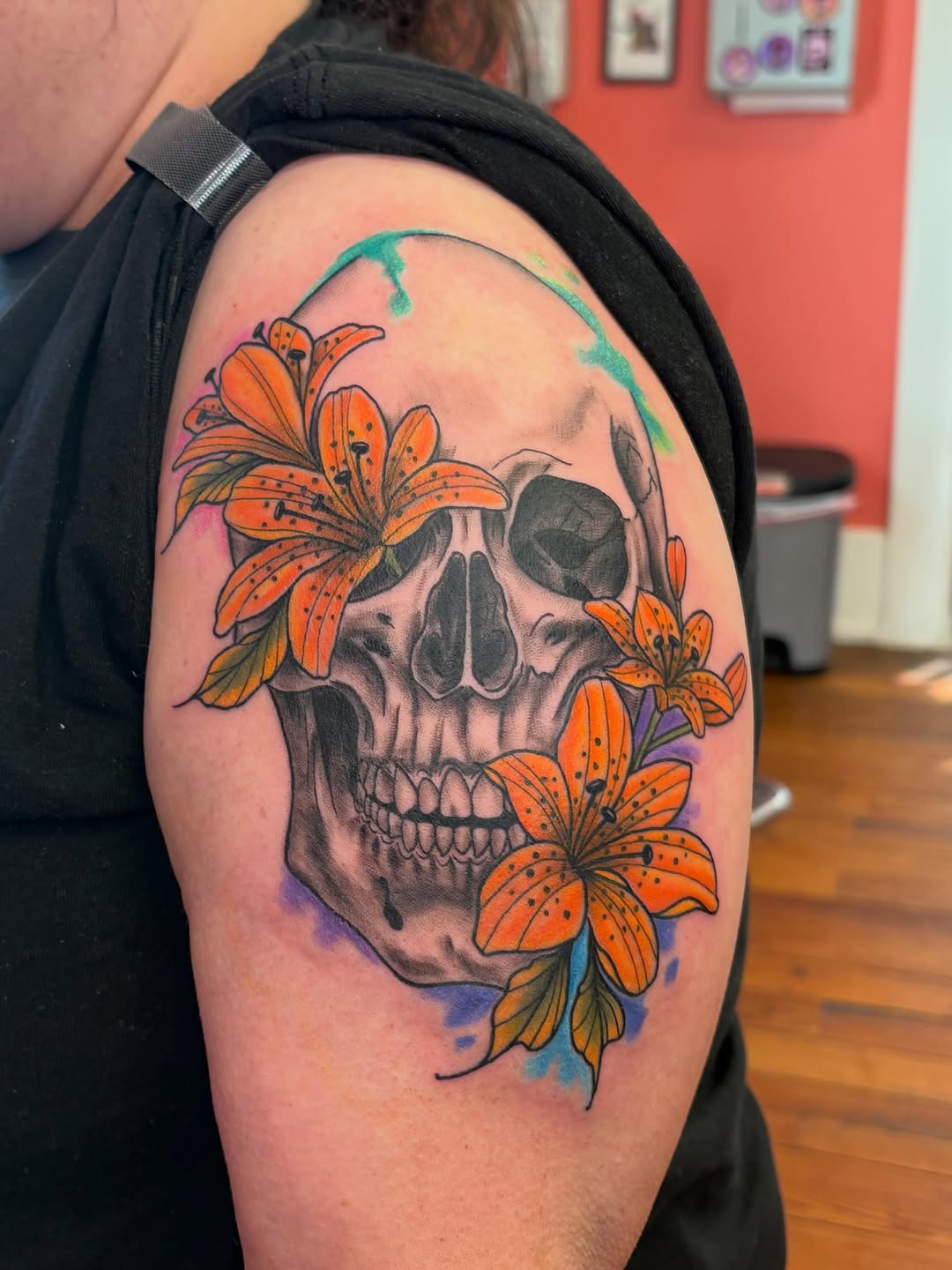Tattoo by @nate_shahan — realism, black_and_grey