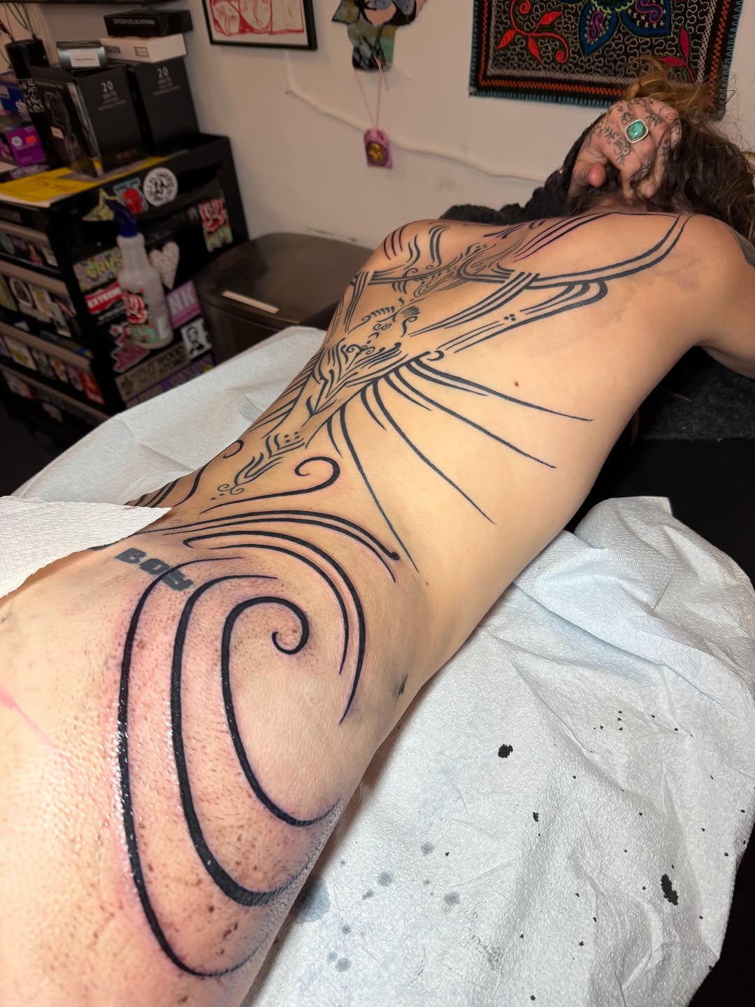 Tattoo by @cosmic___karma โ blackwork, ornamental