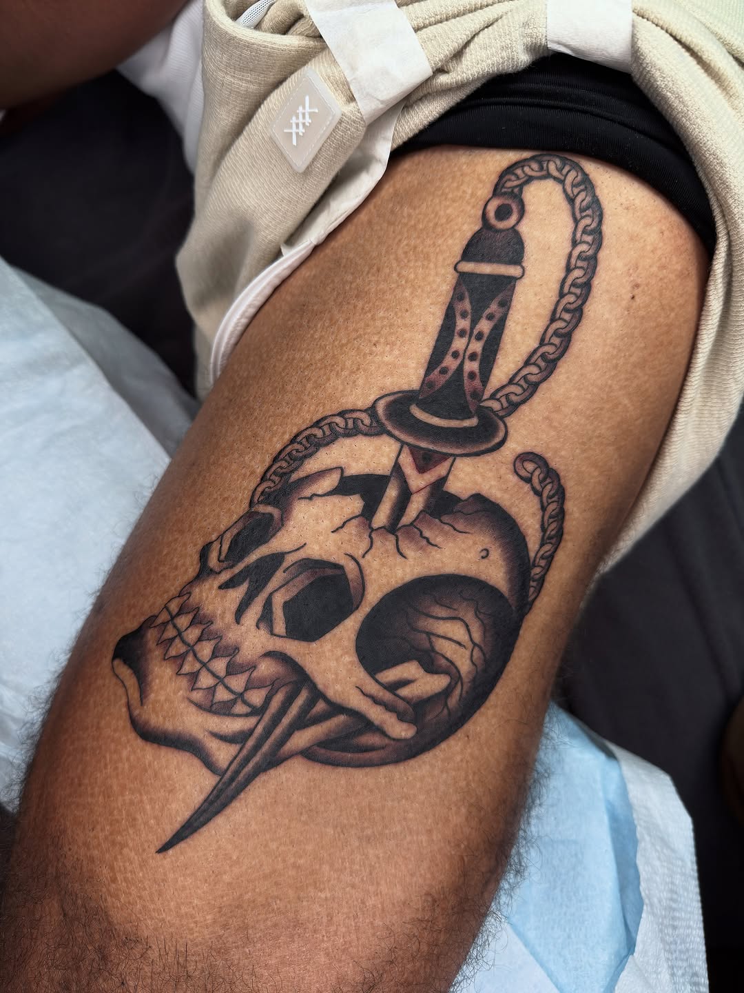 Tattoo by @____katie.gray โ american_traditional, black_and_grey