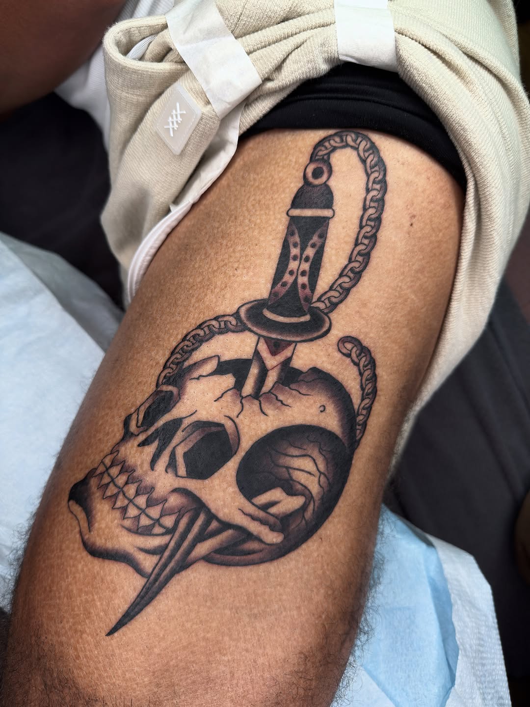 Tattoo by @____katie.gray โ american_traditional, black_and_grey