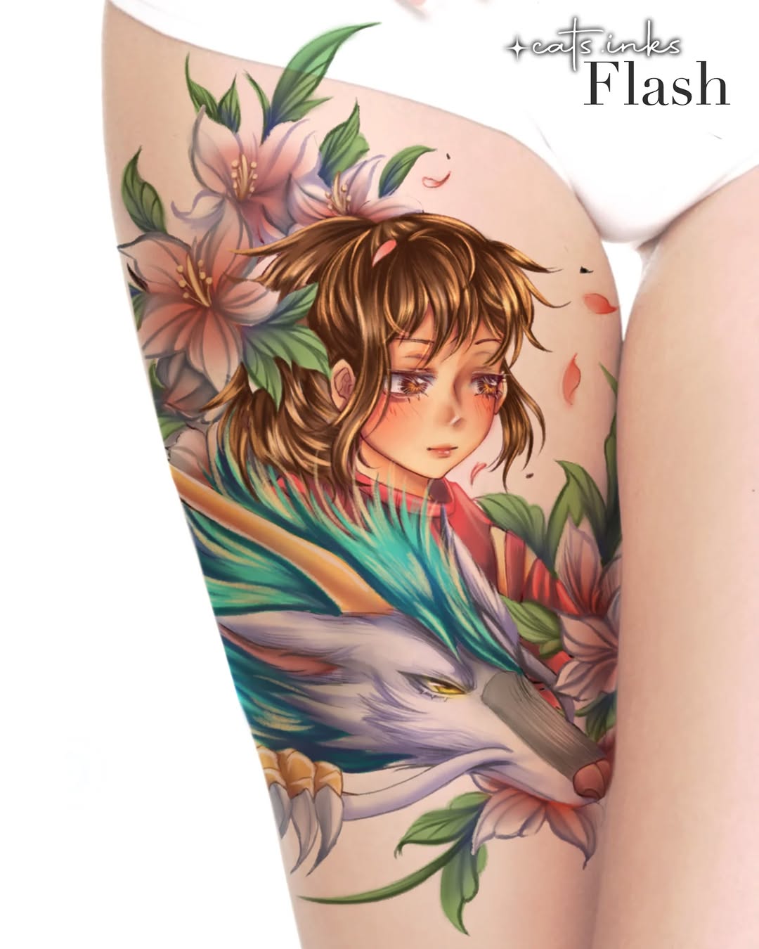 Tattoo by @cats.inks โ anime