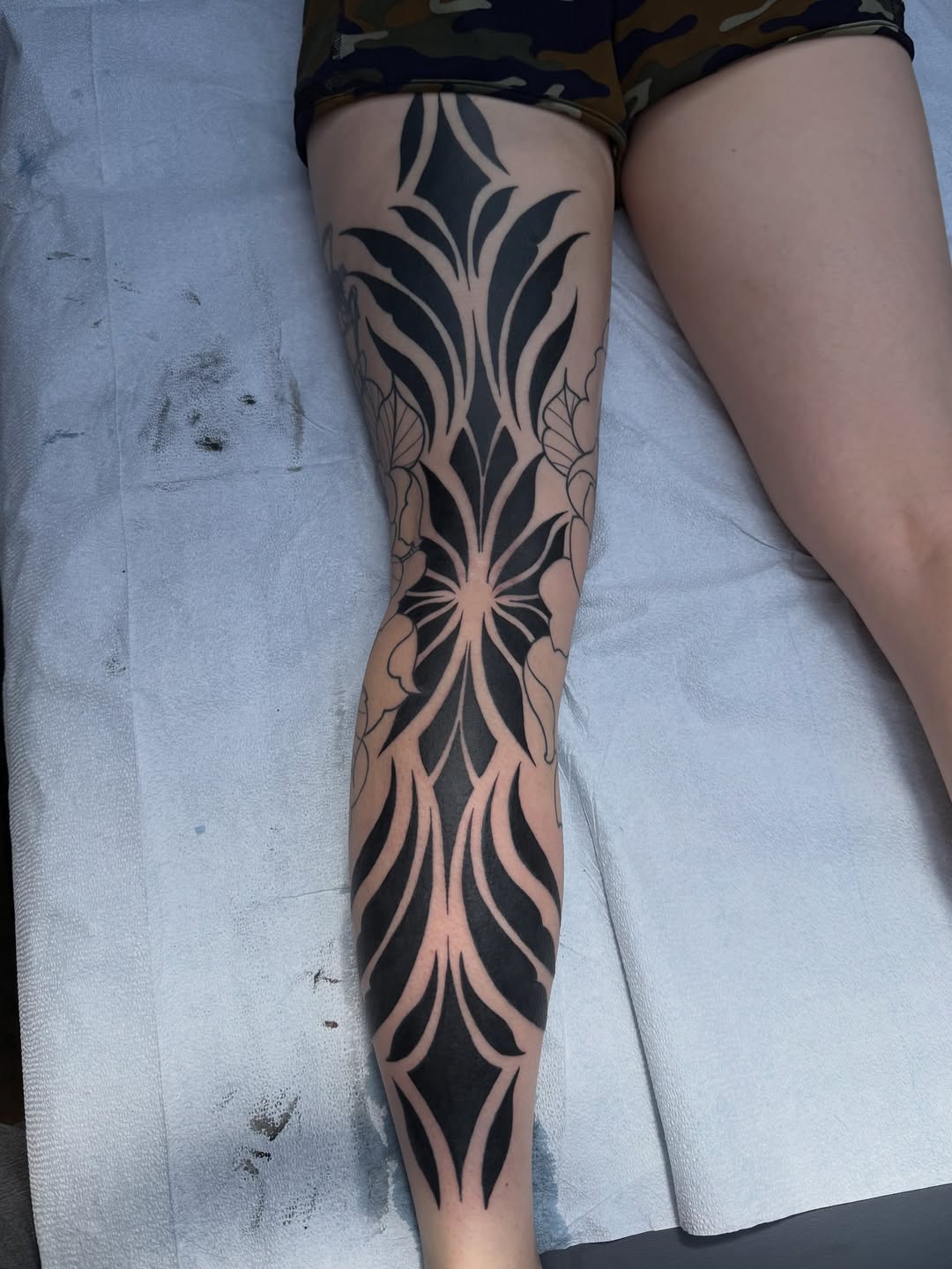 Tattoo by @thepaintedlady_tattoo — blackwork, ornamental