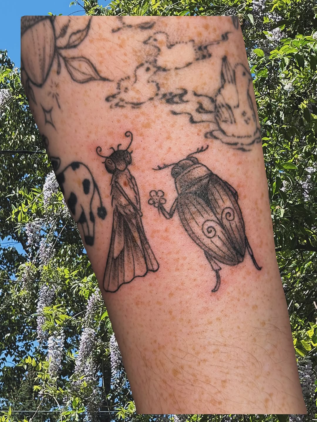 Tattoo by @rhiannontattoos — illustrative, black_and_grey