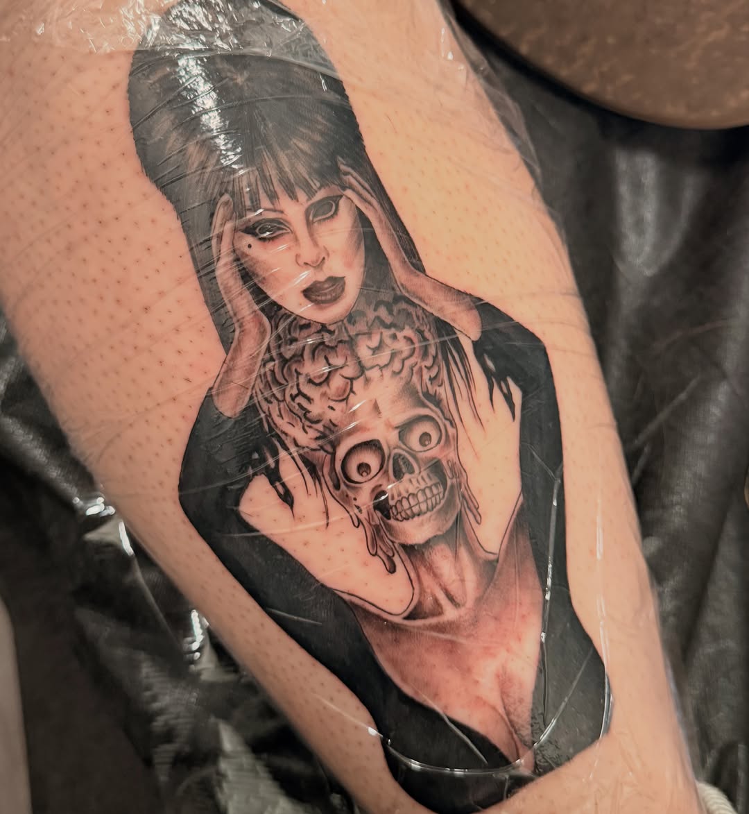 Tattoo by @veranosarttt — dark_realism, black_and_grey