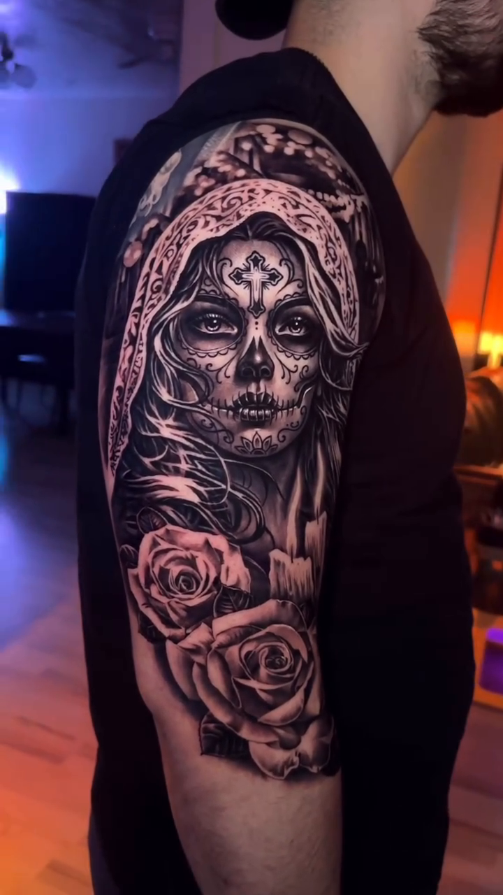 Tattoo by @jonstattoos — black_and_grey, realism
