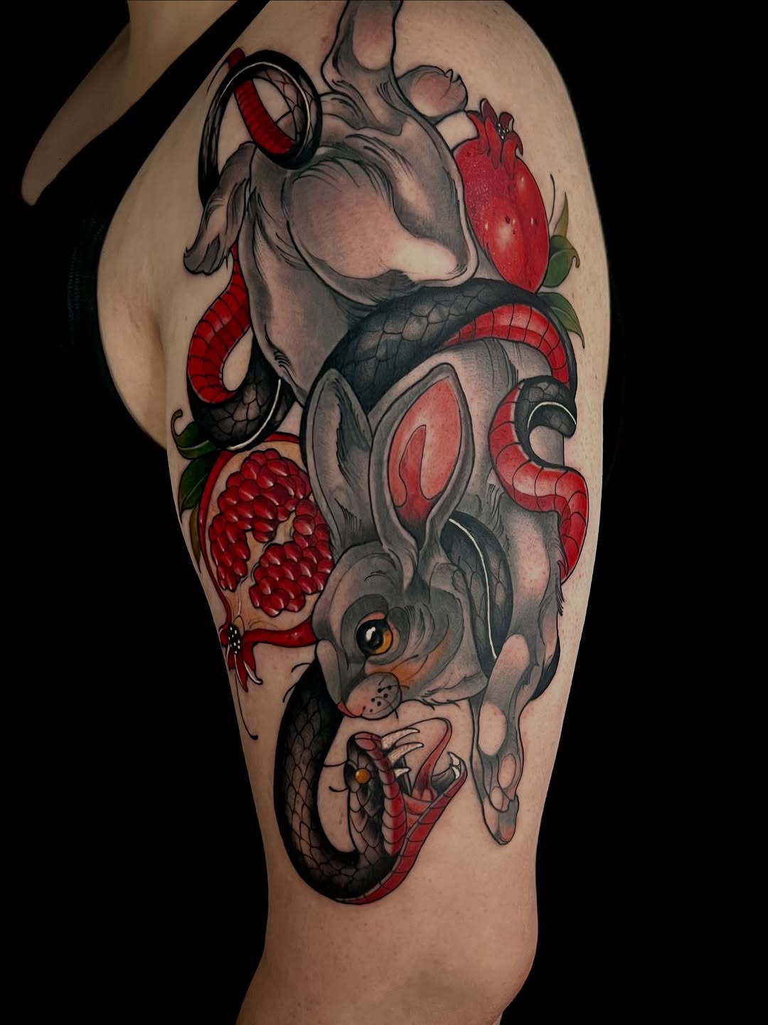 Tattoo by @liajeppesentattoos โ illustrative, dark_realism