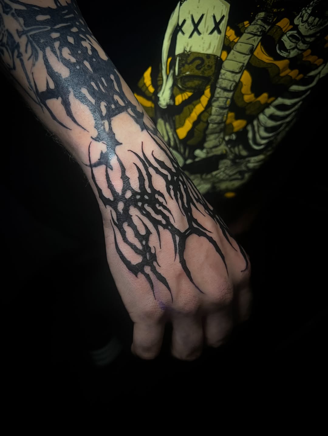Tattoo by @halfwit__ — blackwork