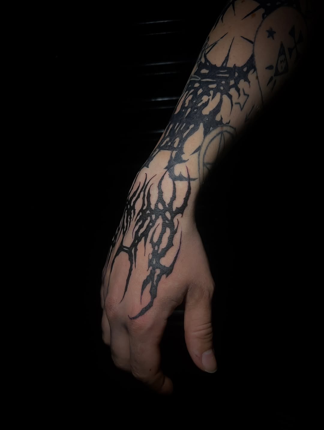 Tattoo by @halfwit__ — blackwork