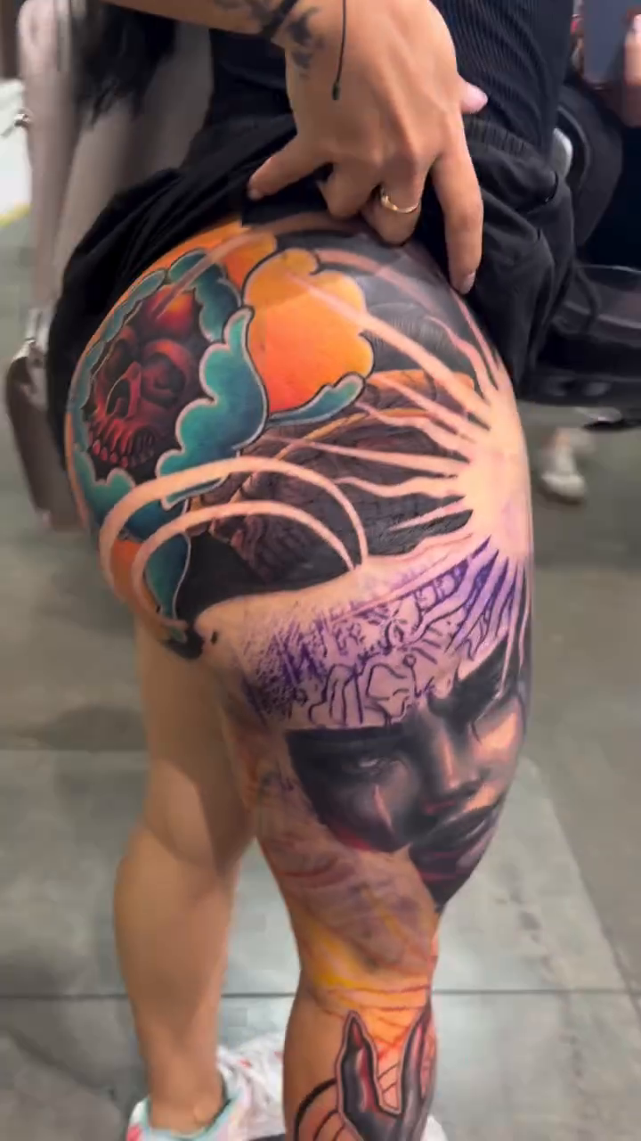 Tattoo by @smileys_ink — realism, trash_polka