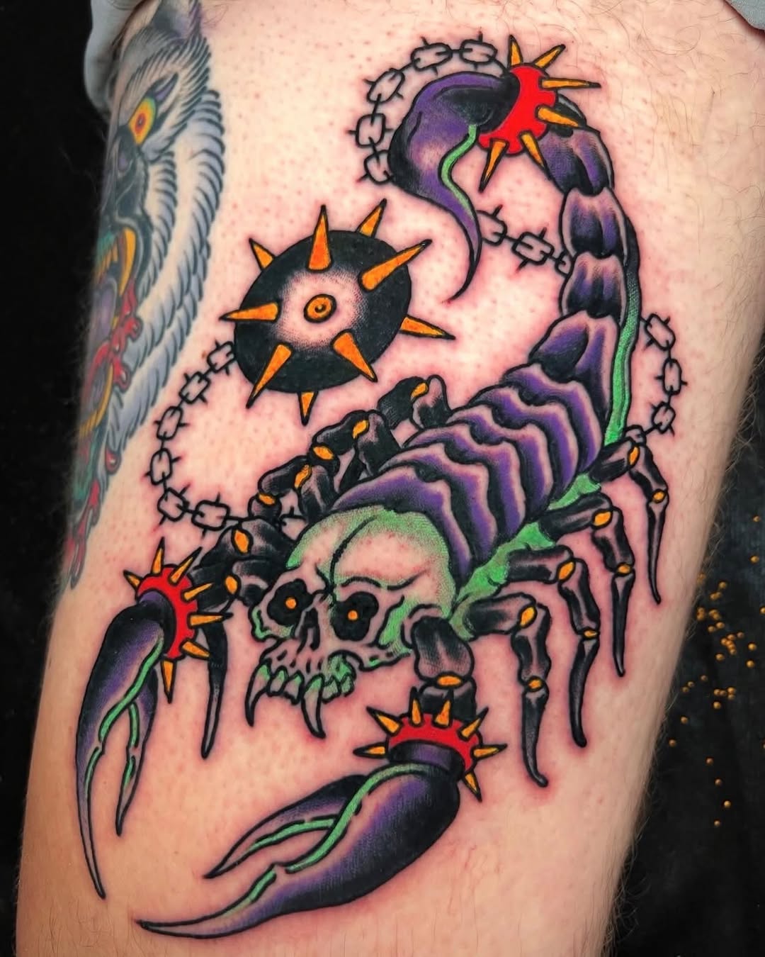 Tattoo by @tattoosbybarron — american_traditional, neo_traditional