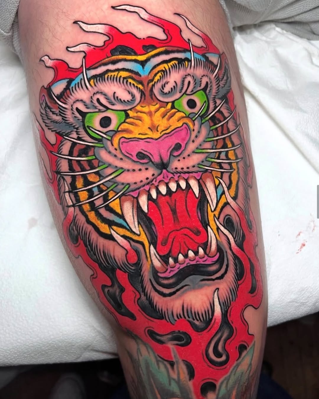 Tattoo by @tattoosbybarron — american_traditional, neo_traditional