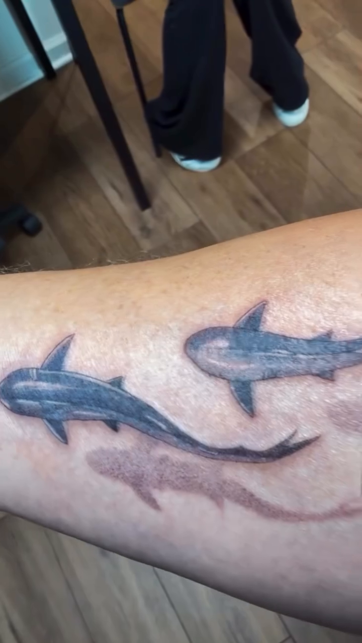 Tattoo by @naughty_rabbit_tattoo — black_and_grey