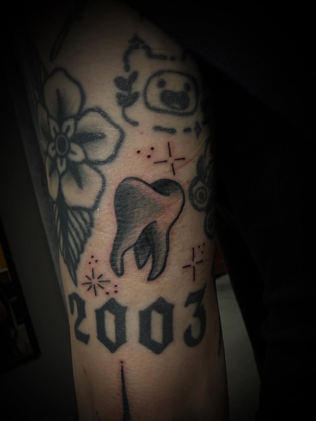 Tattoo by @sketched18 — black_and_grey