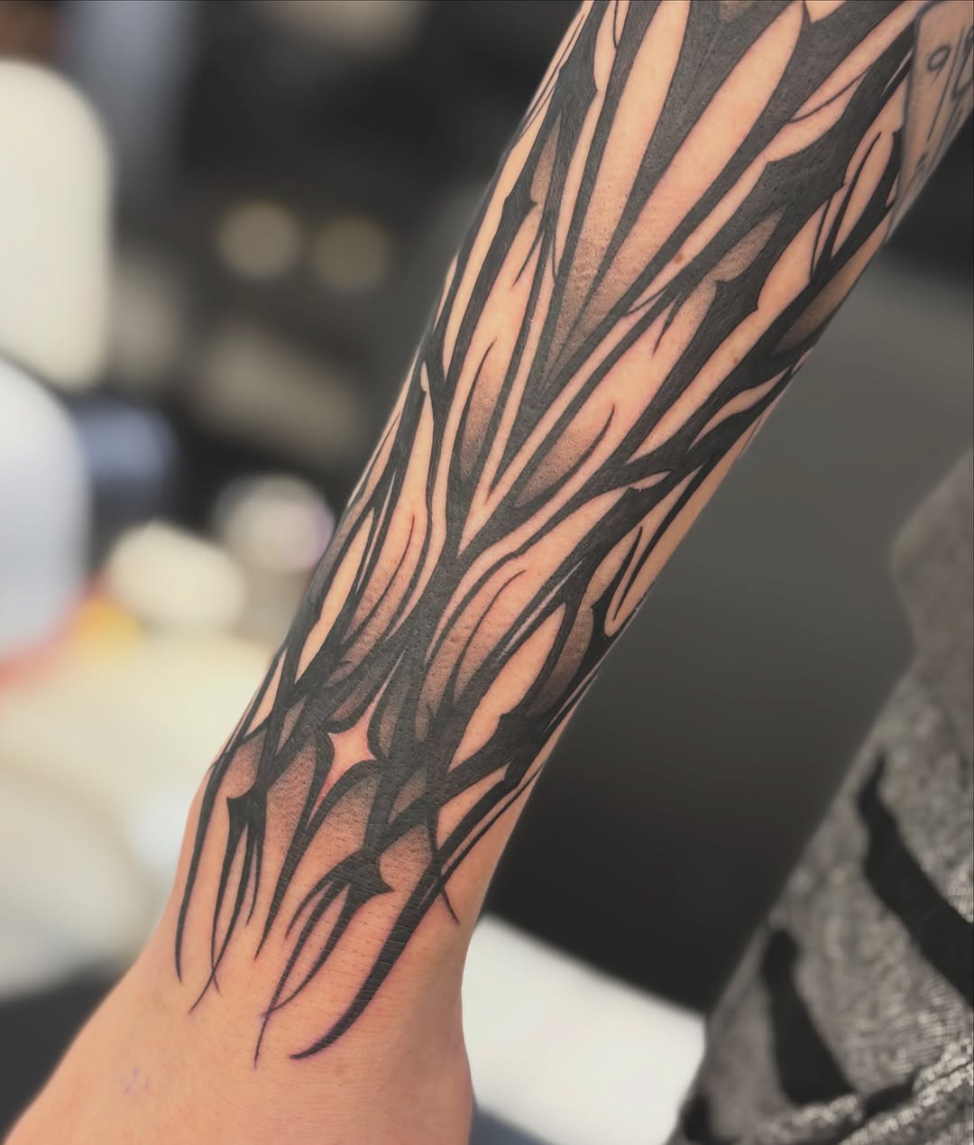 Tattoo by @dahl_house_art — blackwork, geometric