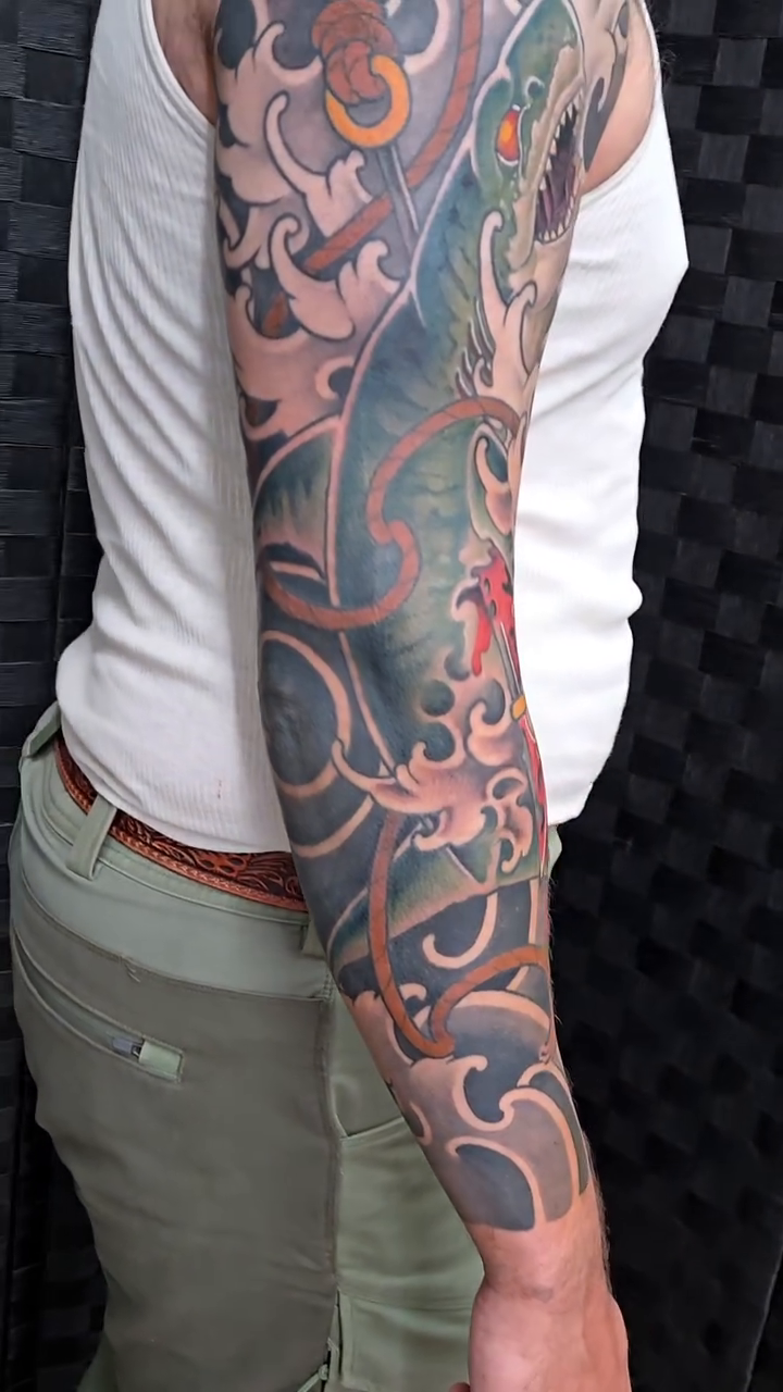 Tattoo by @john.sunderland โ japanese_irezumi