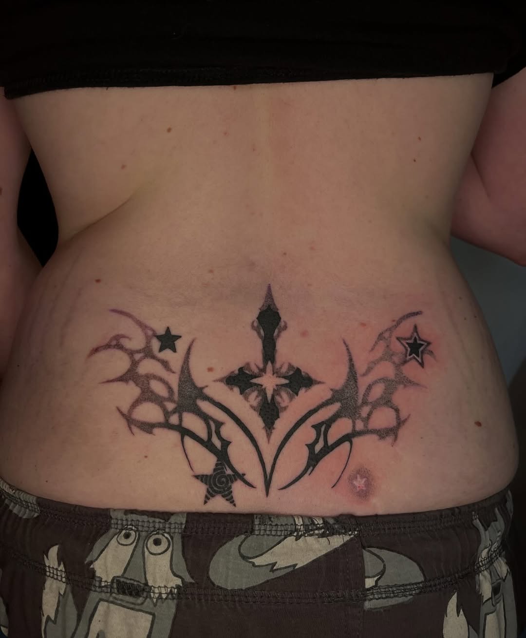 Tattoo by @pitypostcard โ tribal, blackwork