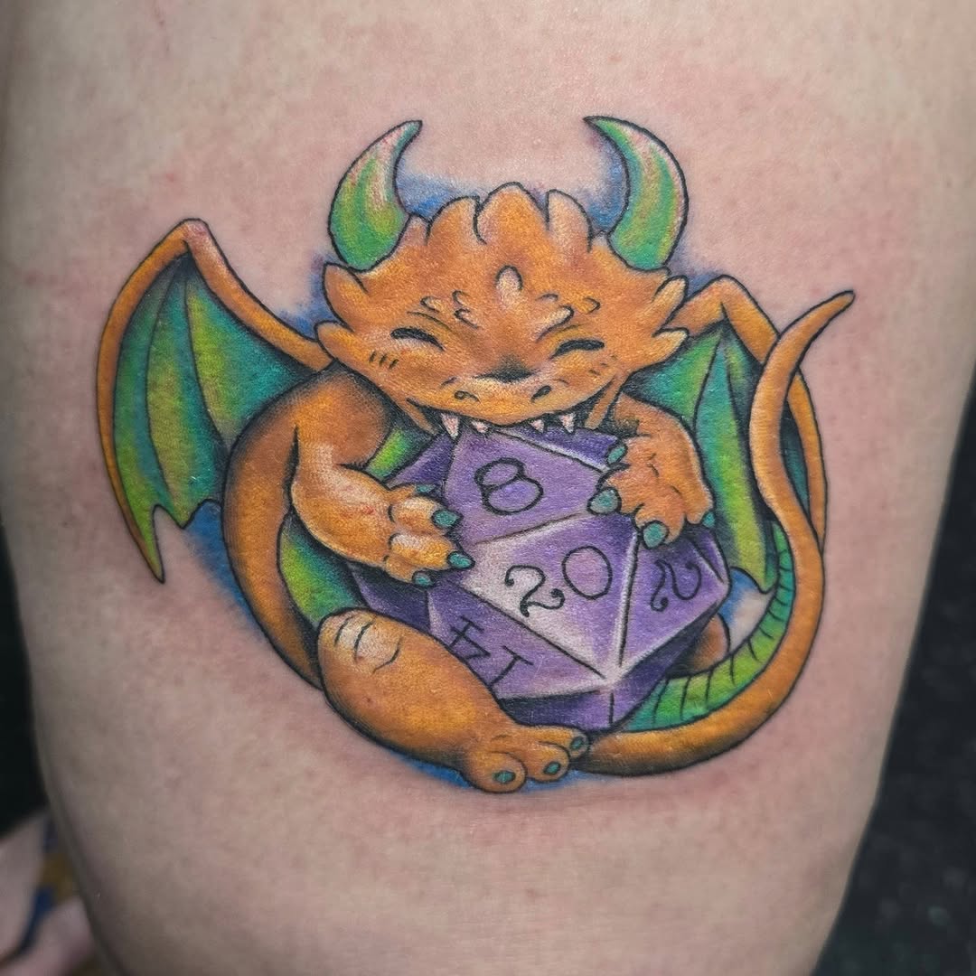 Tattoo by @robinmatztattoos — new_school, anime