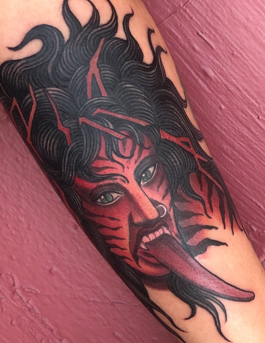 Tattoo by @cammerondamnit — dark_realism, blackwork