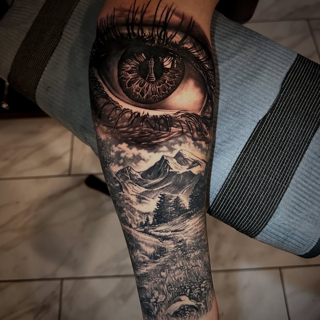 Tattoo by @chrisjansenofficial β realism, black_and_grey