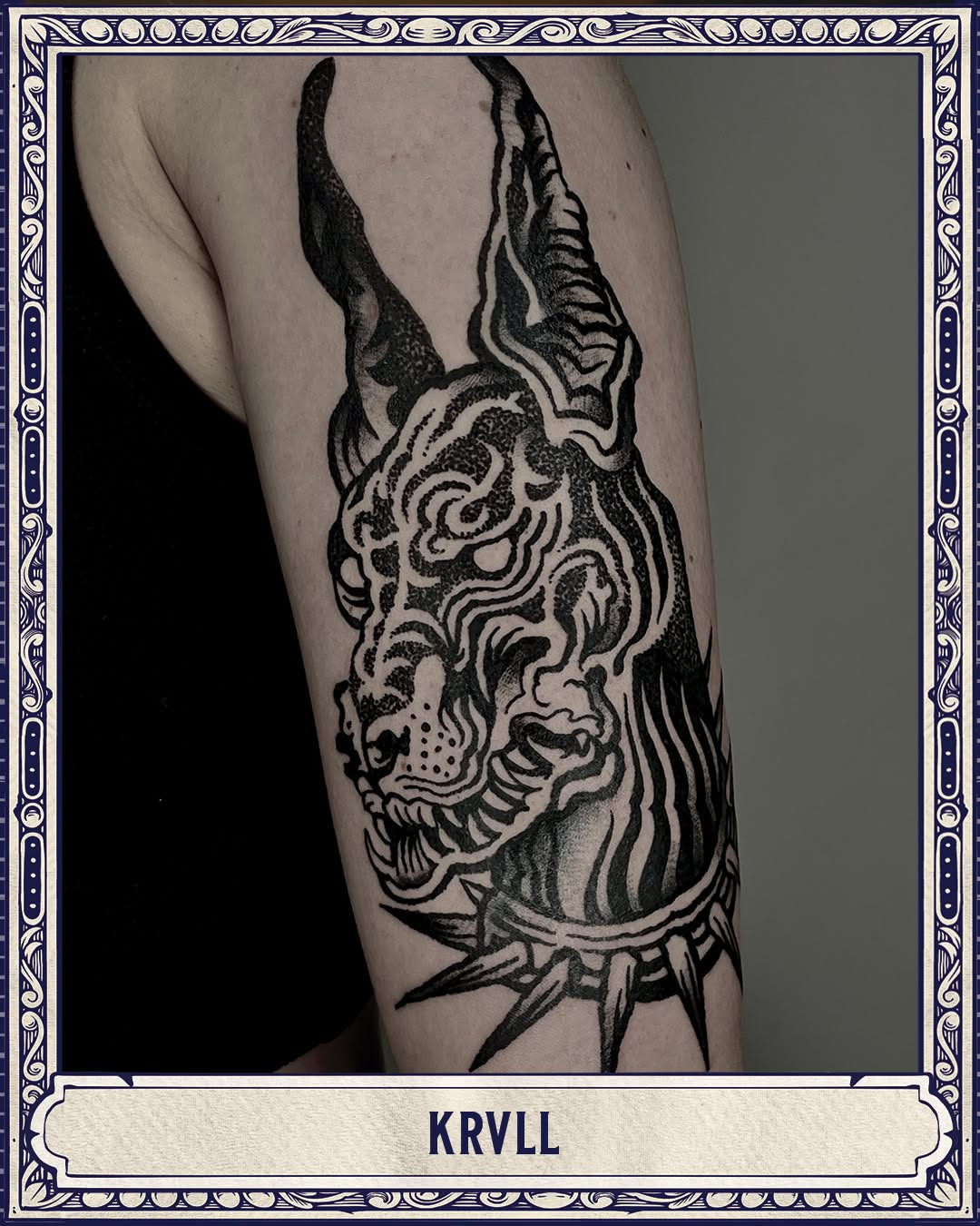 Tattoo by @krull.tattoo โ blackwork, dotwork