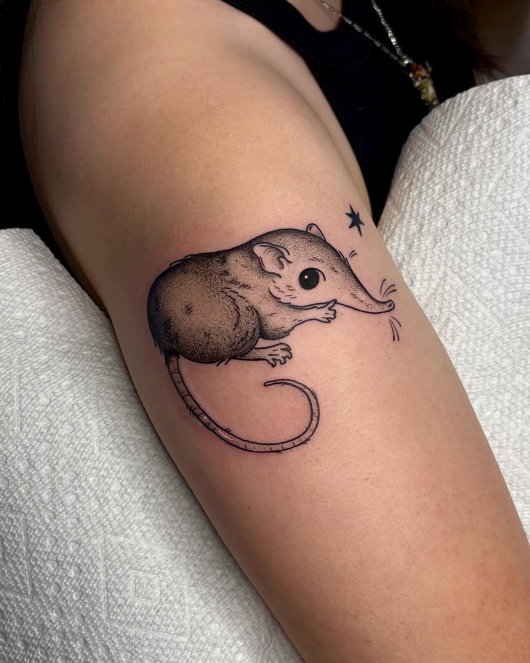 Tattoo by @torielyceart — black_and_grey