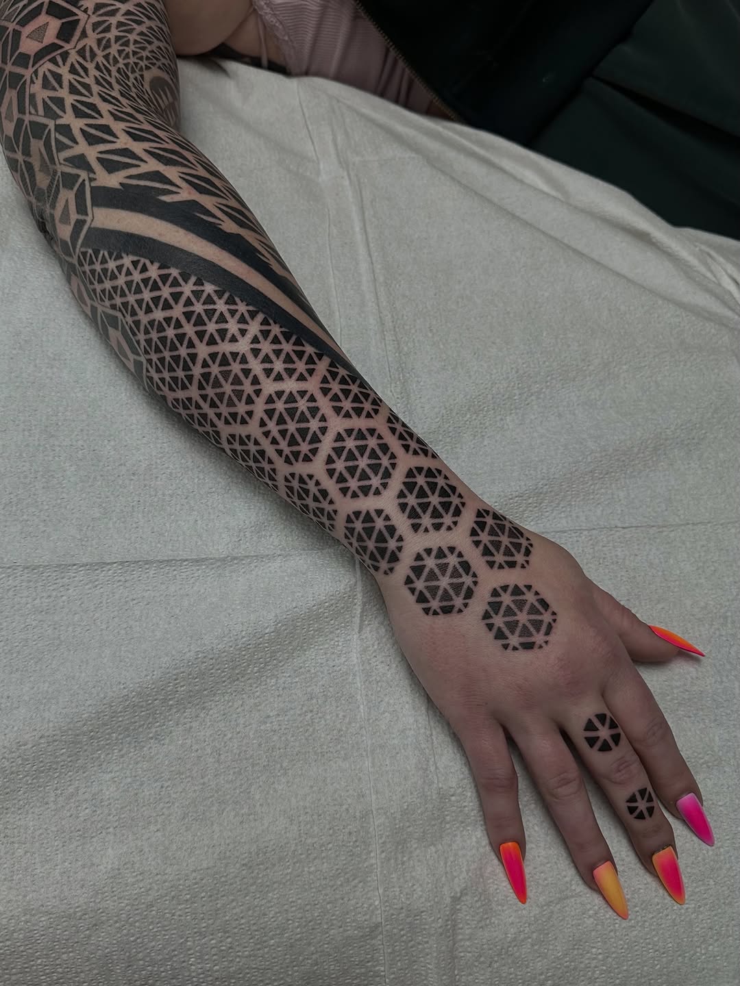Tattoo by @justinryanxom — geometric, blackwork