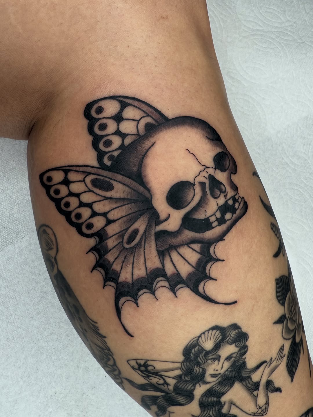 Tattoo by @____katie.gray โ american_traditional, black_and_grey