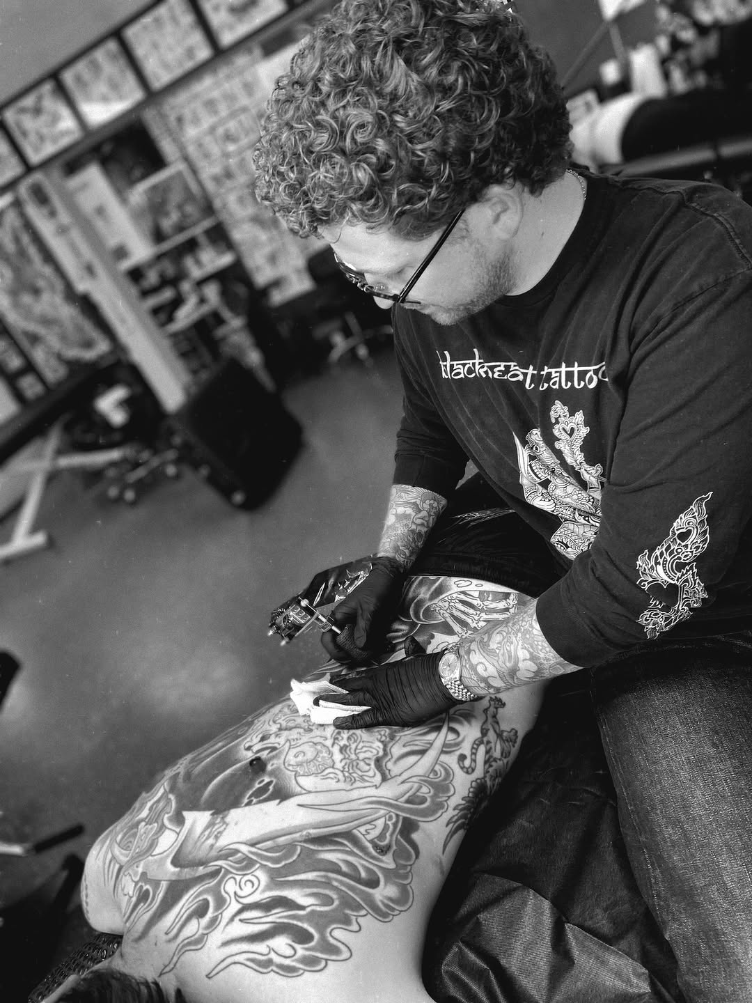 Tattoo by @averagewillie β japanese_irezumi, black_and_grey