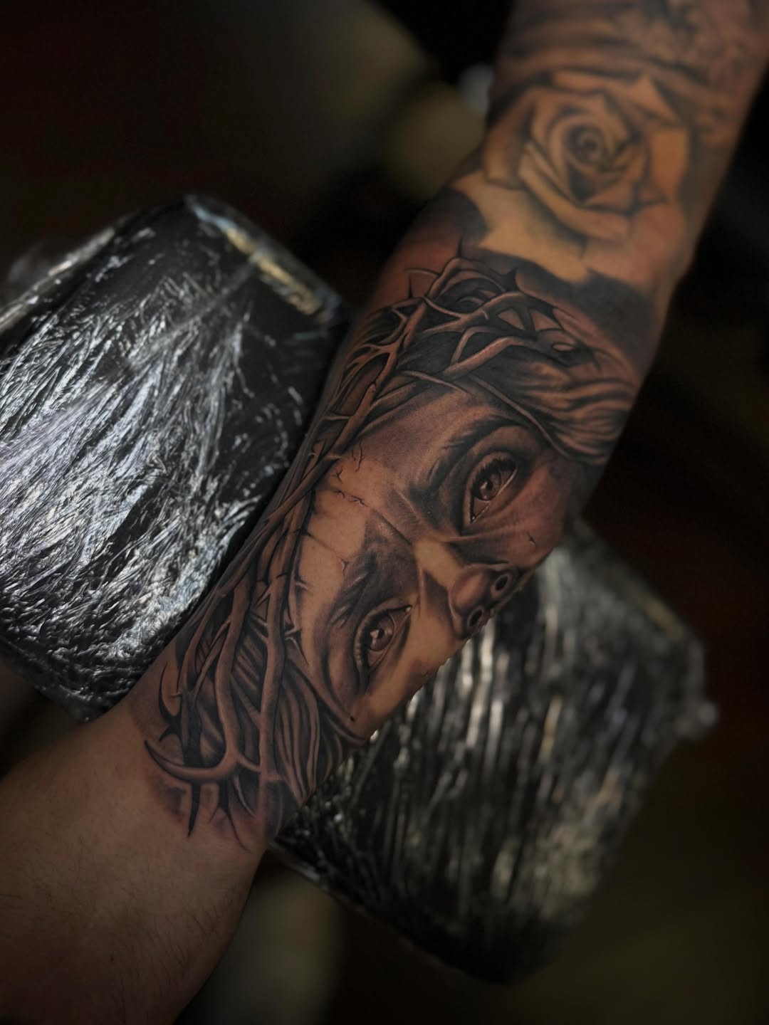 Tattoo by @mcglonetattoos — realism, black_and_grey