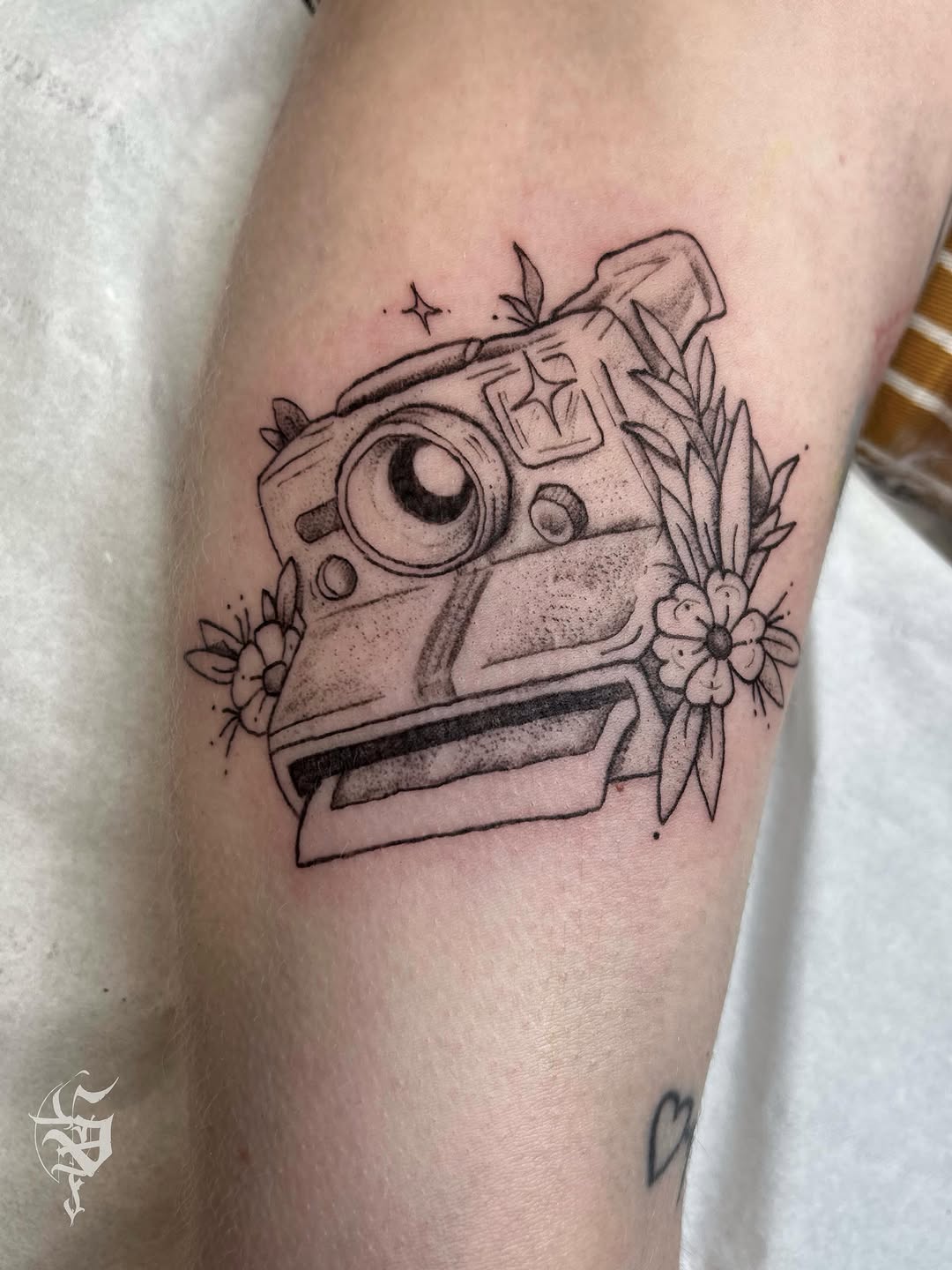 Tattoo by @foxhead_tattoo — illustrative, black_and_grey
