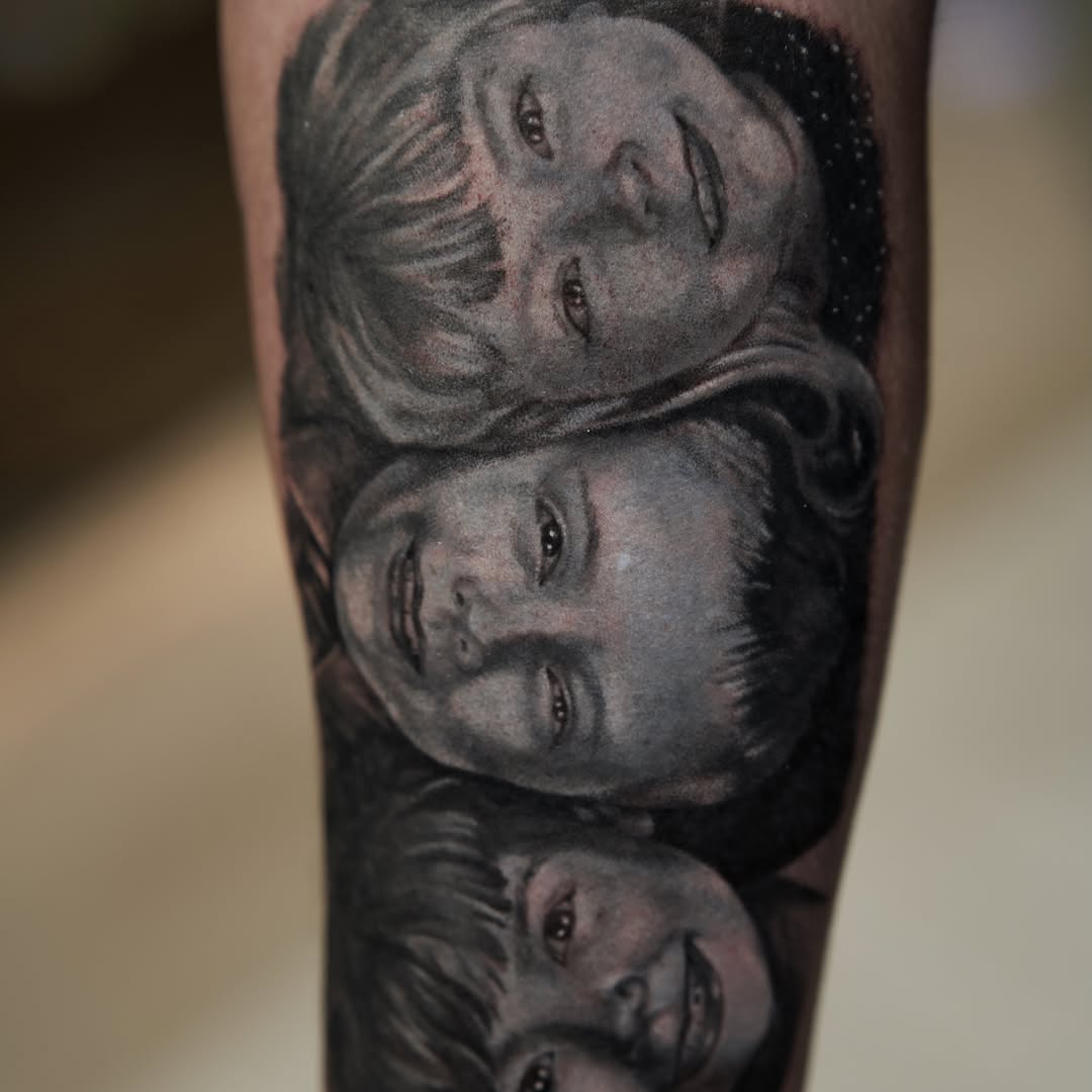 Tattoo by @raven_wood_tattoo โ realism, black_and_grey